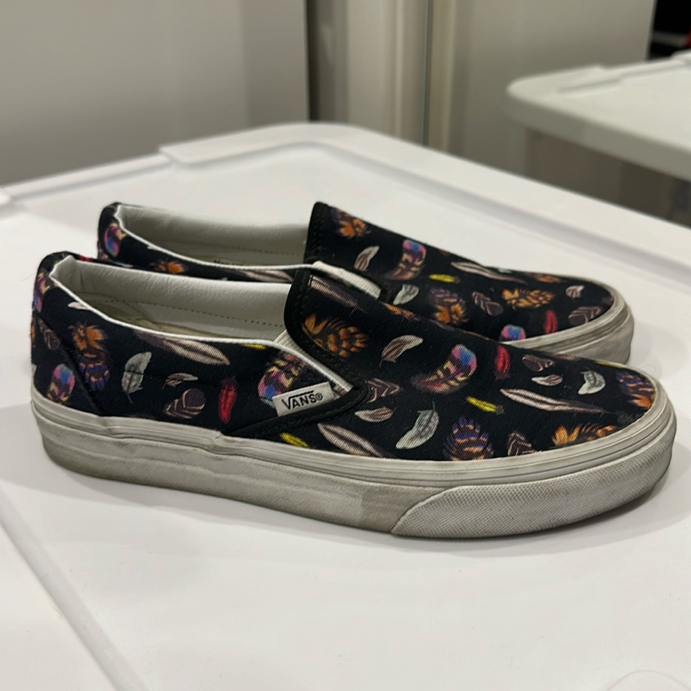 Vans feather slip ons